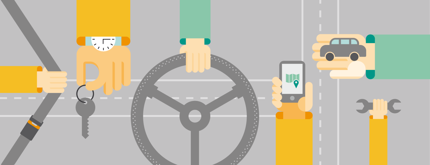 Think with Google - APAC - illustration banner - automotive industry