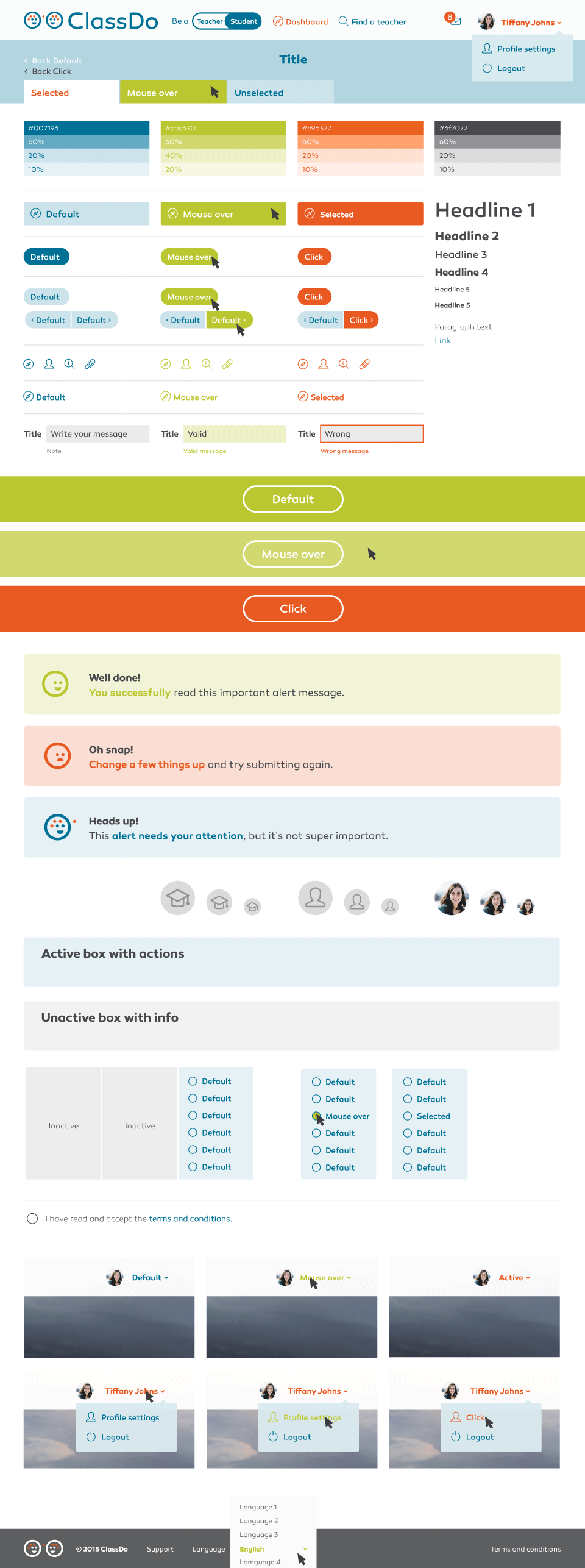 ClassDo - A Knowledge Market and Learning Platform - Digital Styleguide