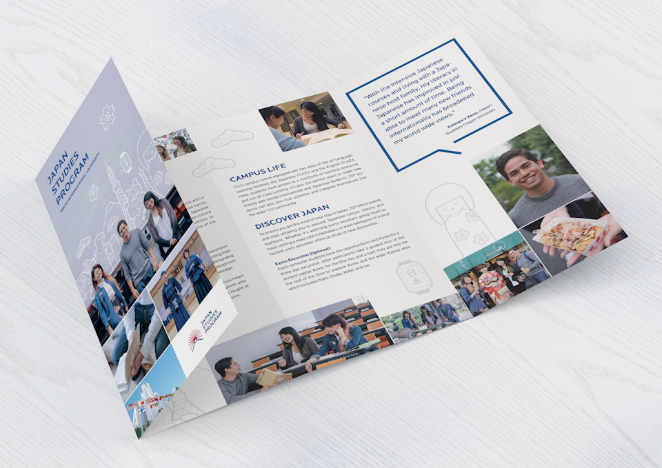Japan Studies Program for Tokyo International University - Poster and Pamphlet Design