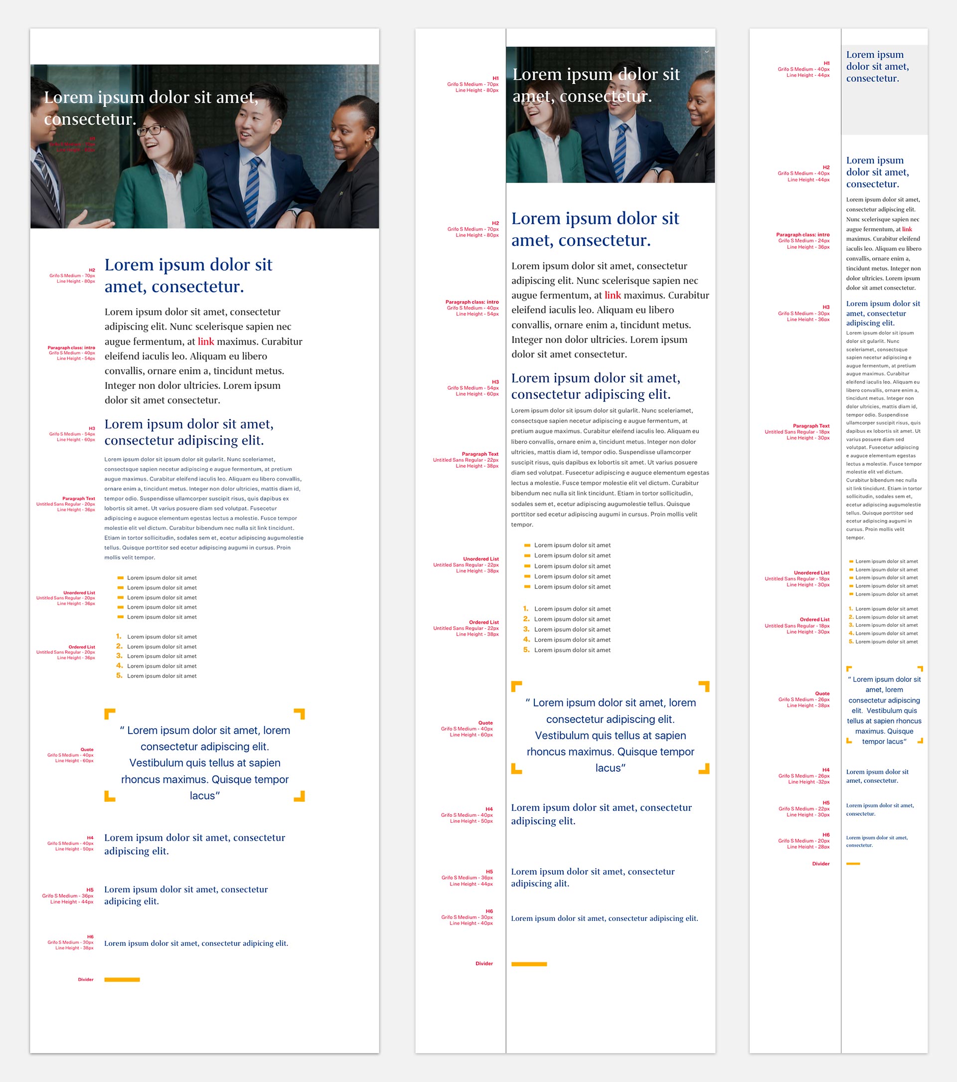 Globis University - Responsive Typography Style Guide