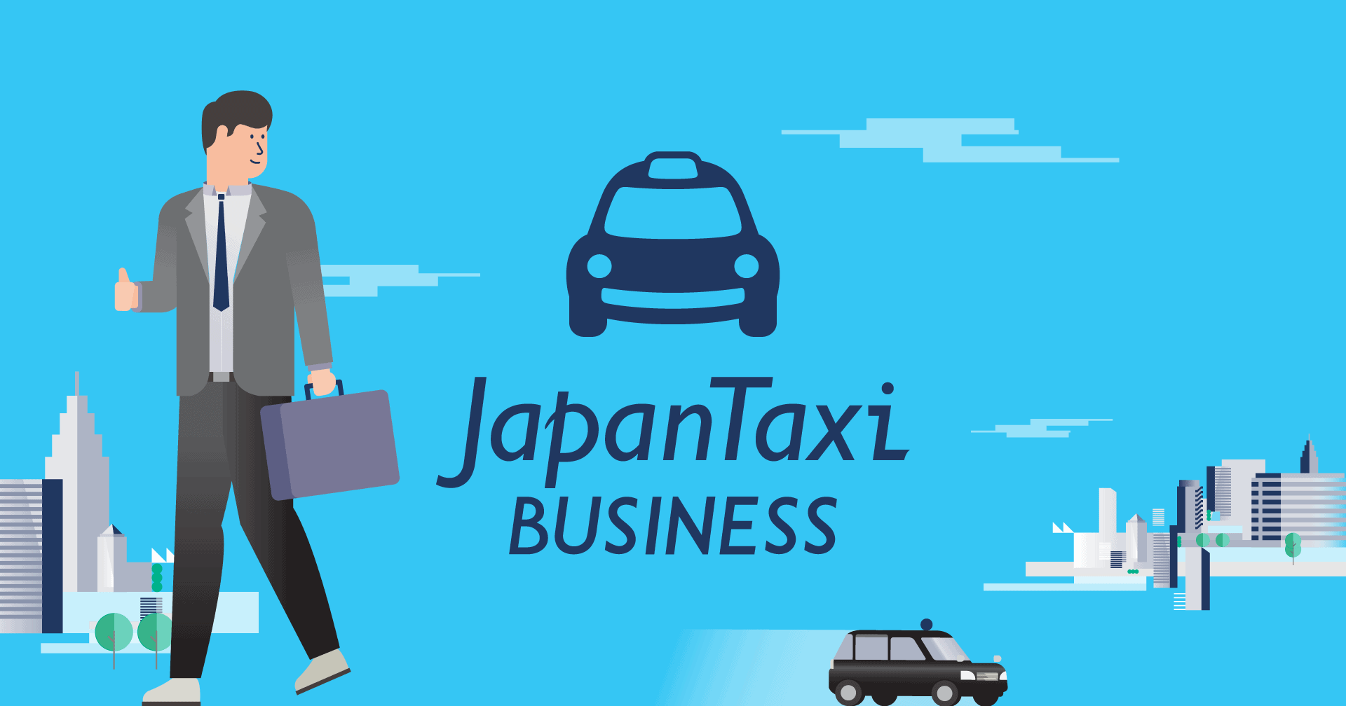 Japan Taxi | Nihon Kotsu - Brochure Layout Design & Illustration