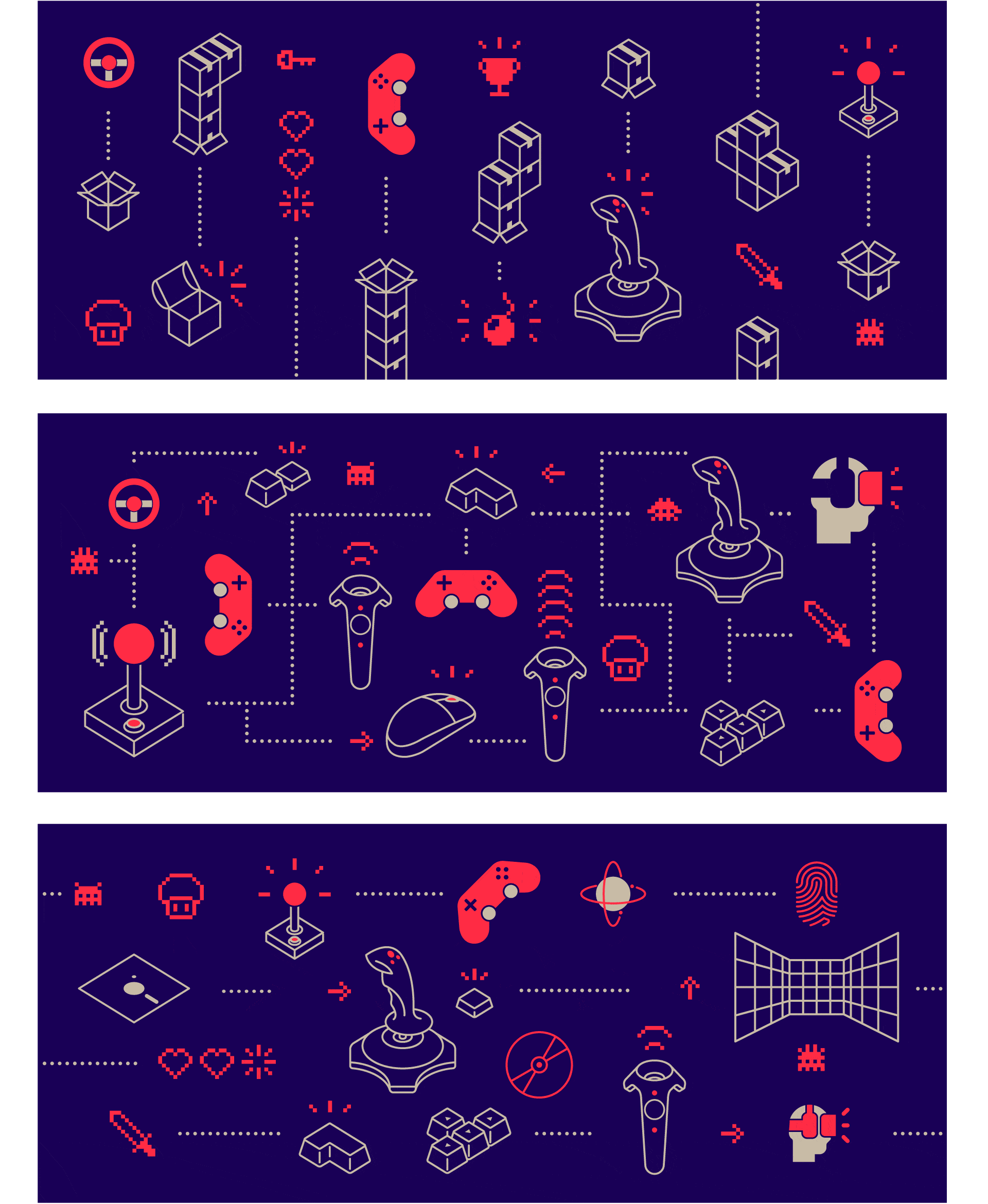 DELE - Gaming Accessory Retailer - Branding, Identity Design, Illustration, UI/UX design and print