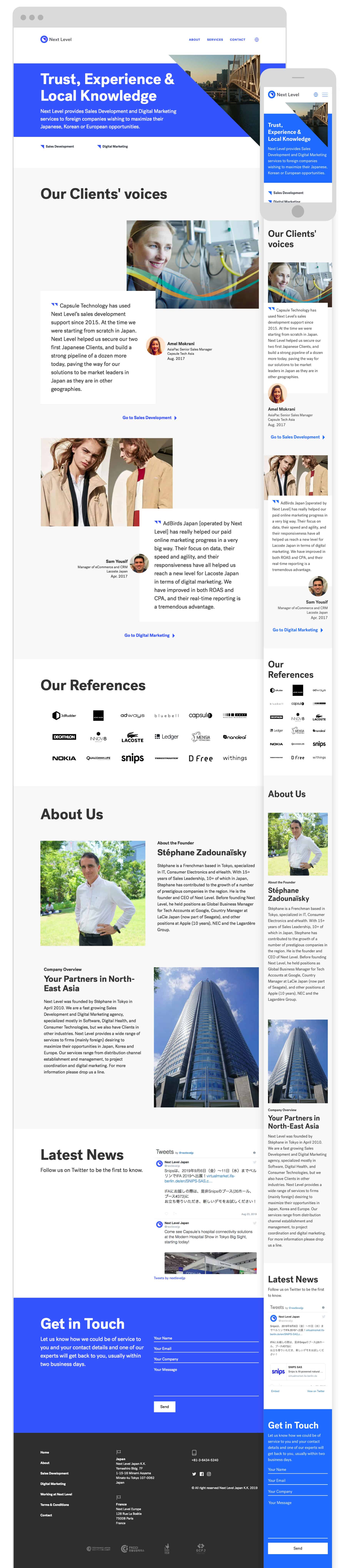 Next Level Japan Marketing - Multilingual Web Design Development