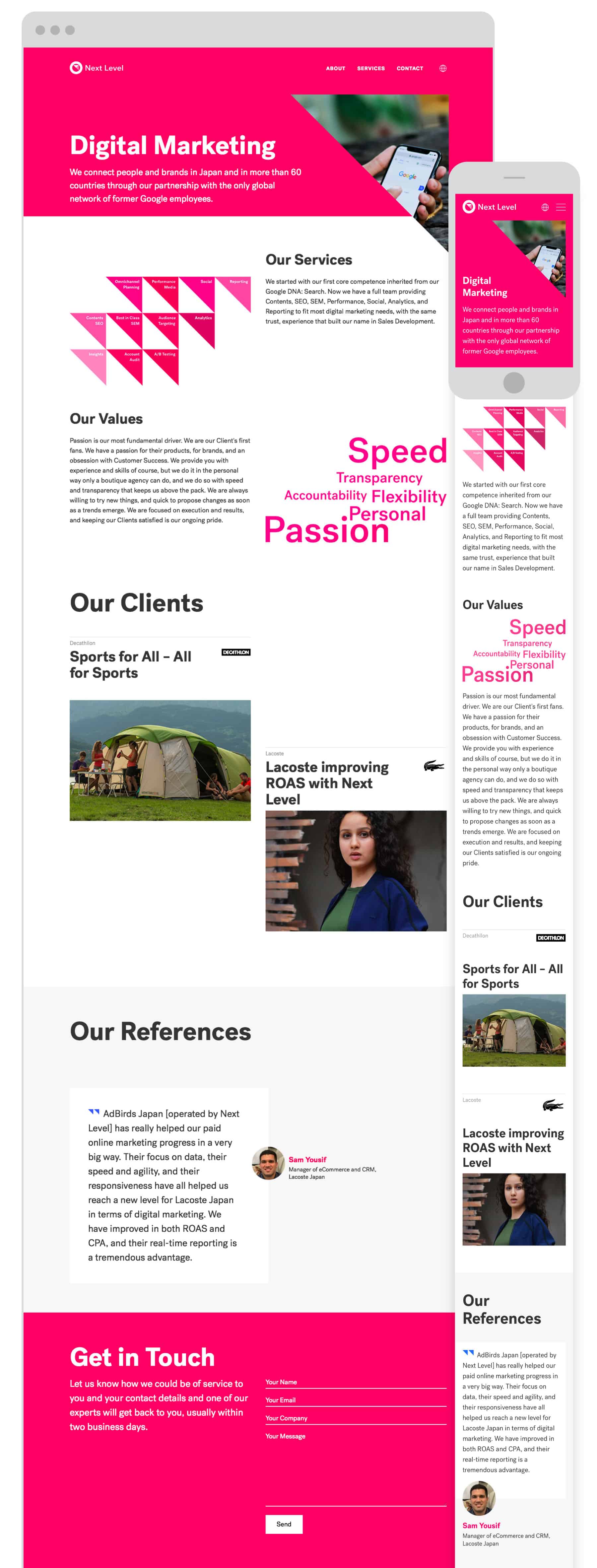 Next Level Japan Marketing - Multilingual Web Design Development - Digital Marketing
