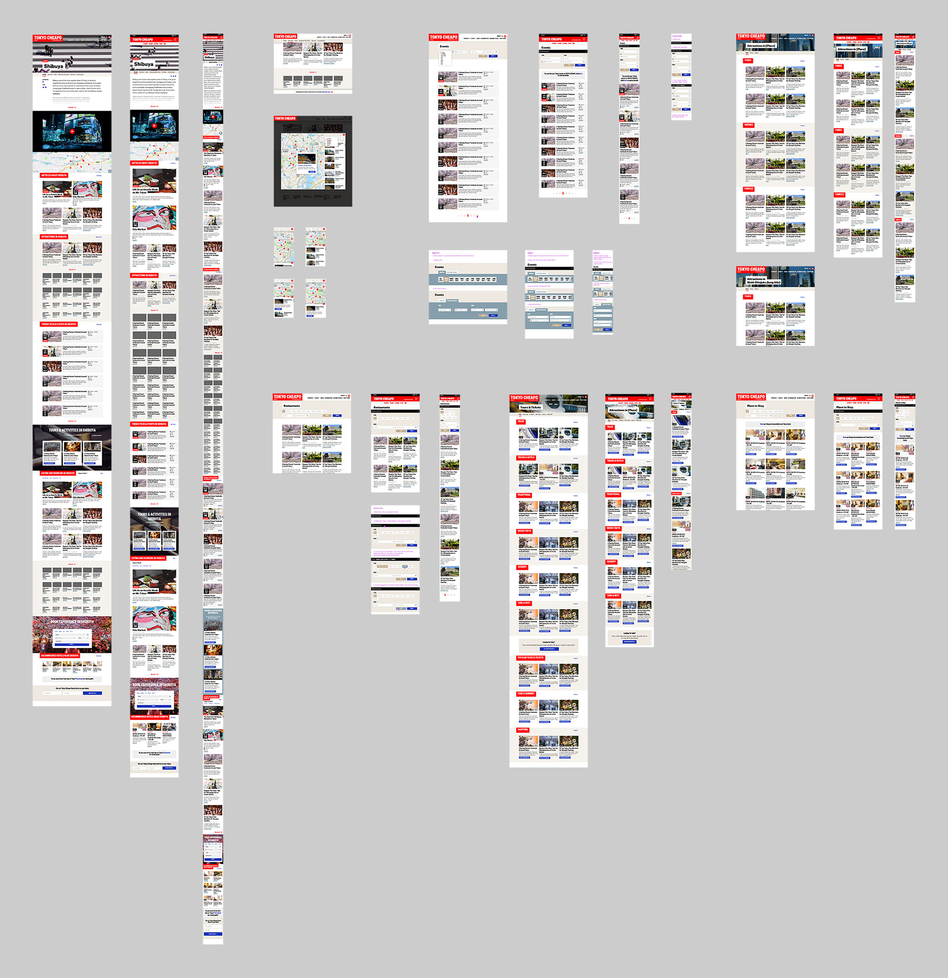 Tokyo Cheapo - UI/UX design for listing and landing page templates