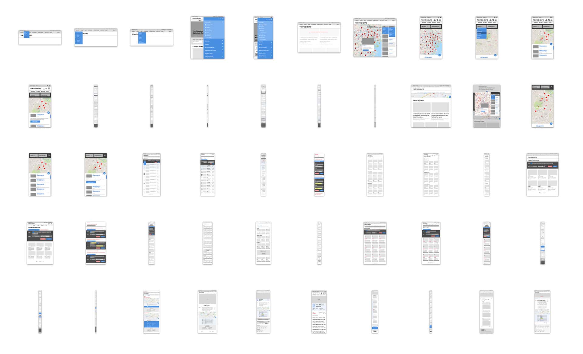 Tokyo Cheapo - Web Design - Wireframe - Information Architecture