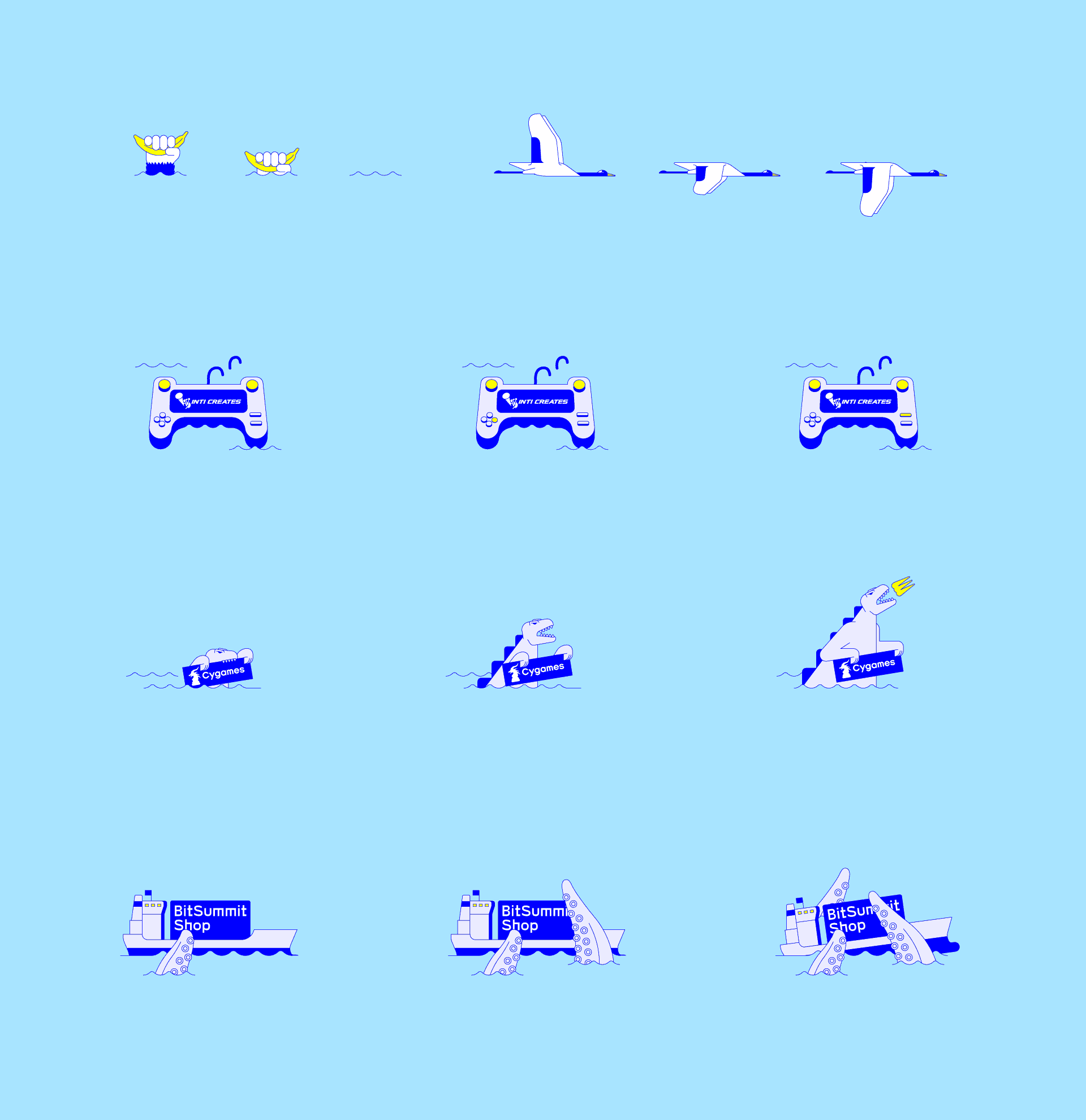 BitSummit Gaiden 2020 - Sponsor & Extra Animation Keyframes - Illustration