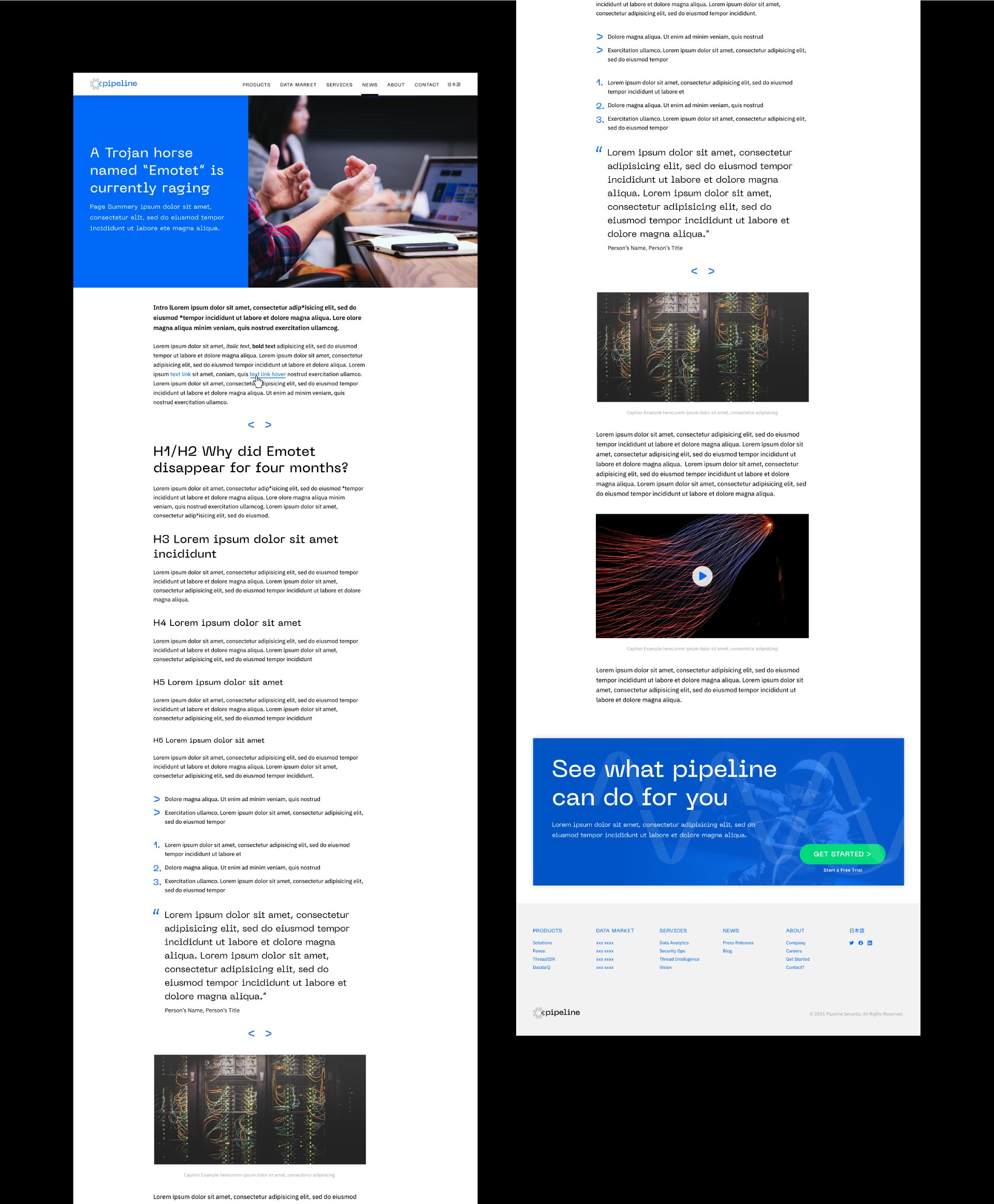 Pipeline - Cyber Security Company - Corporate Identity Design, Branding and UI/UX Design