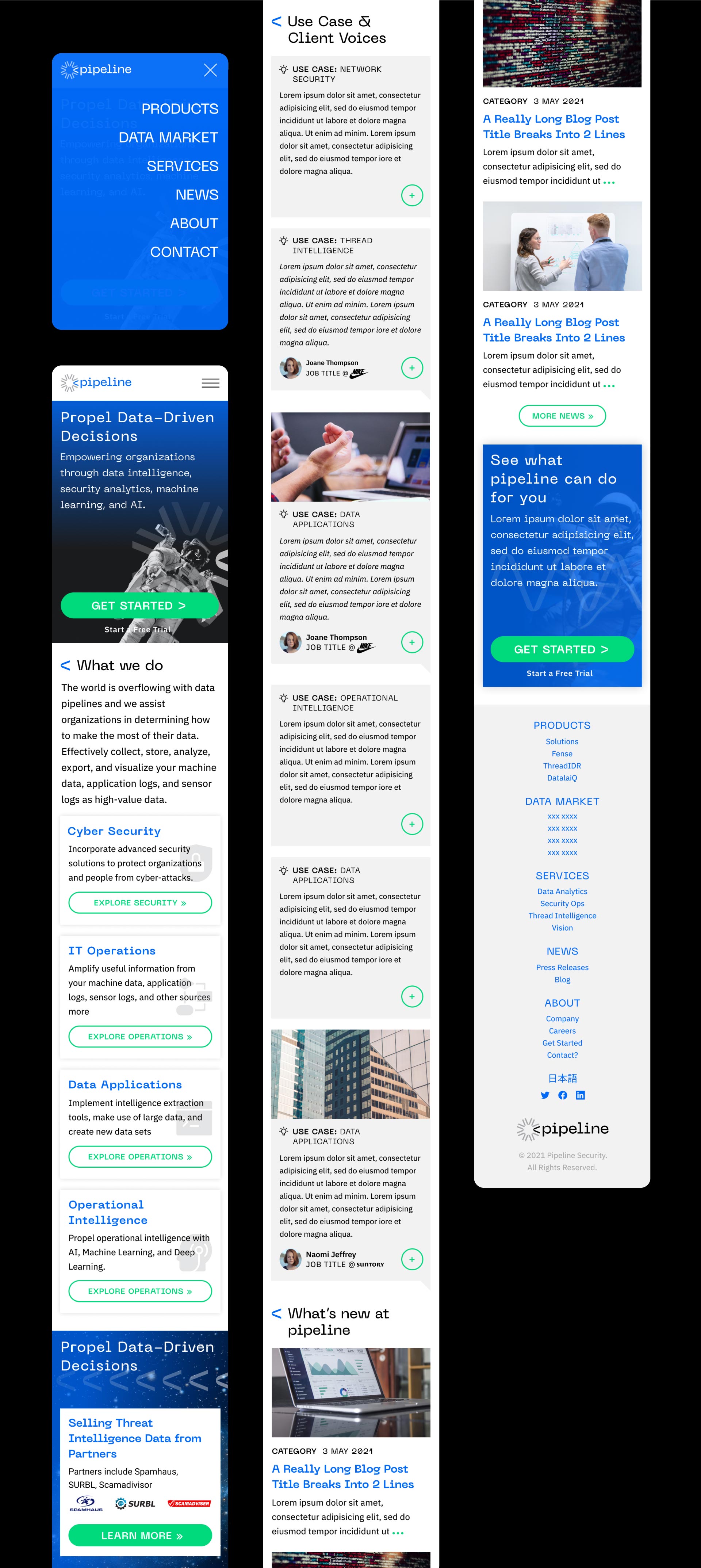 Pipeline - Cyber Security Company - Corporate Identity Design, Branding and UI/UX Design