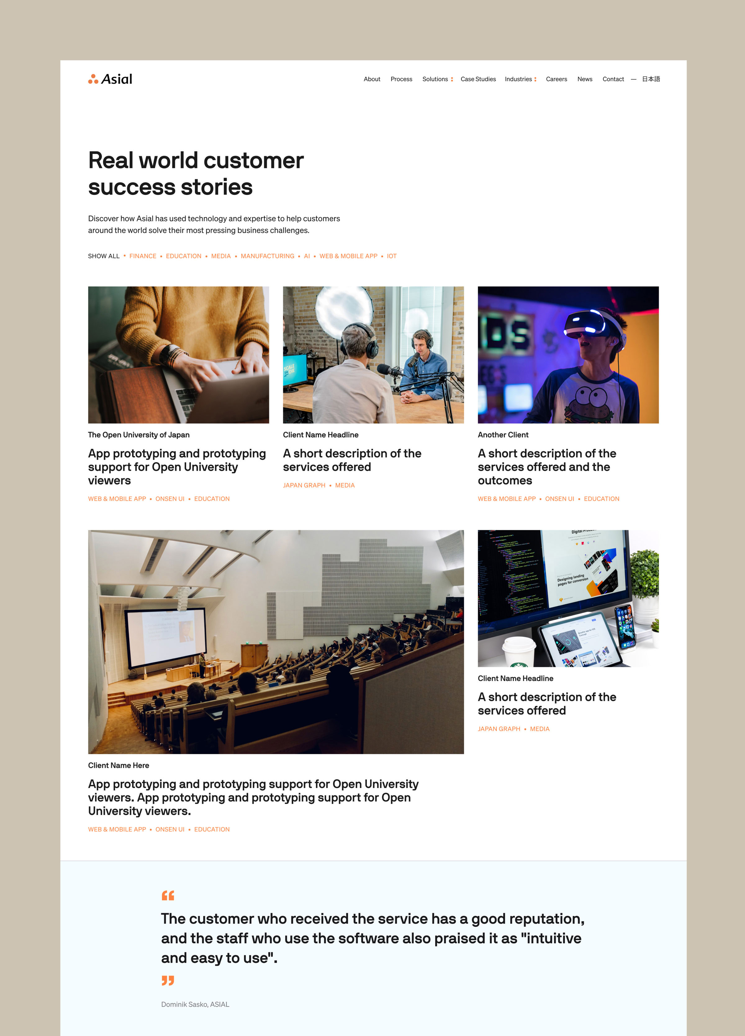 Asial - UI/UX Design, Custom Illustration, Animation and Quality Assurance