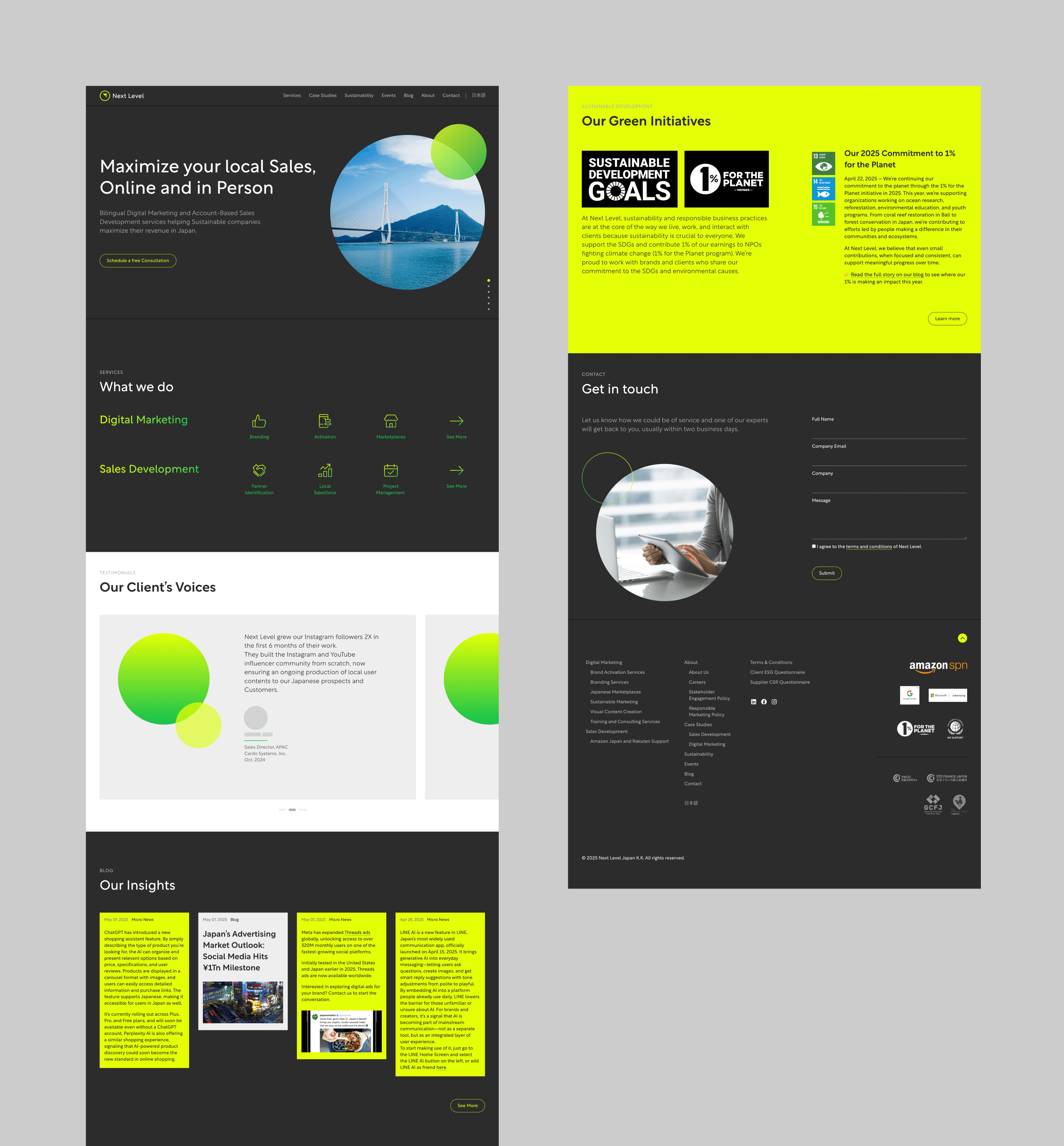 Next Level Japan - Branding, Visual Identity, UI/UX Design, Website Development