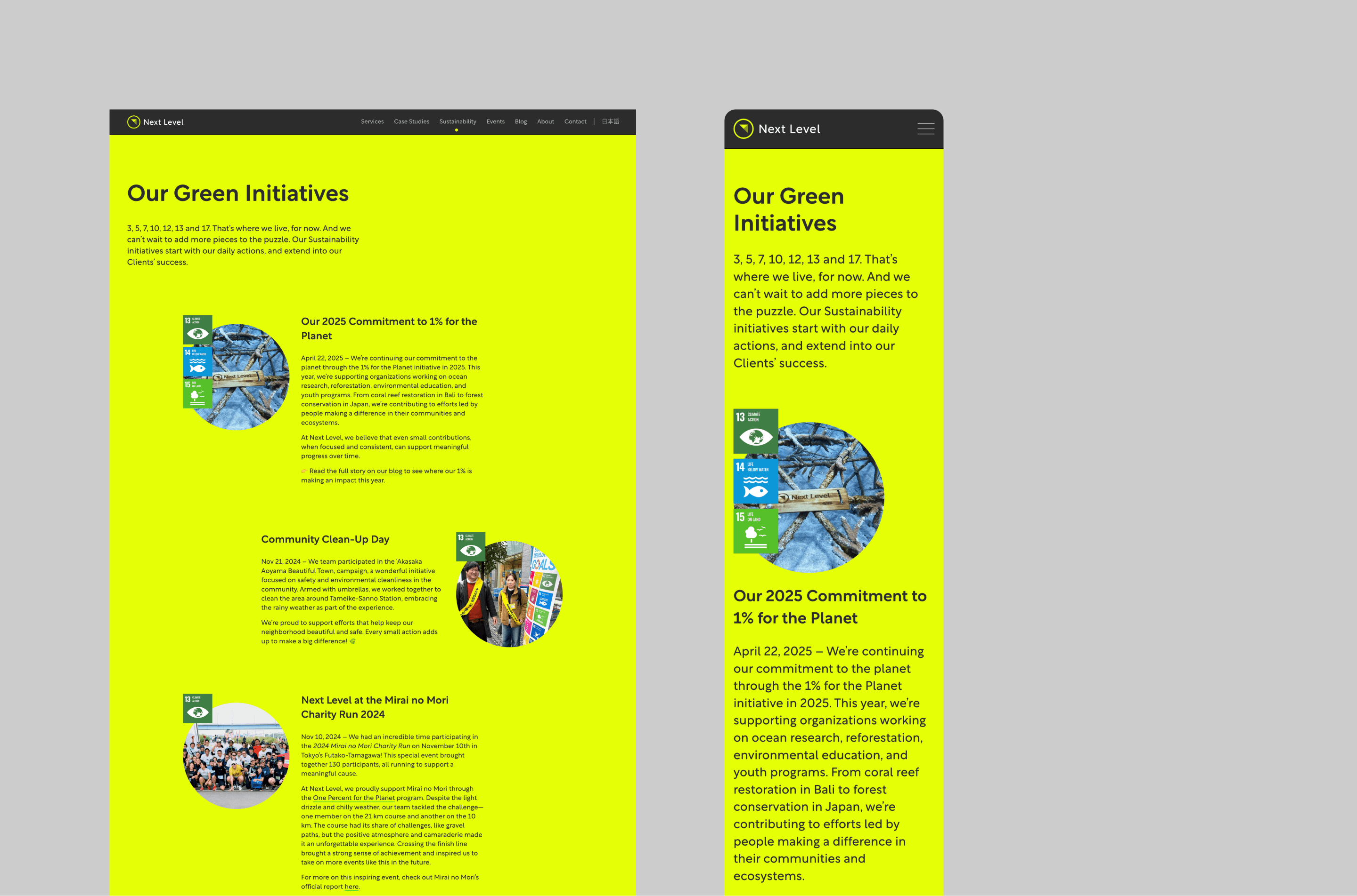 Next Level Japan - Branding, Visual Identity, UI/UX Design, Website Development