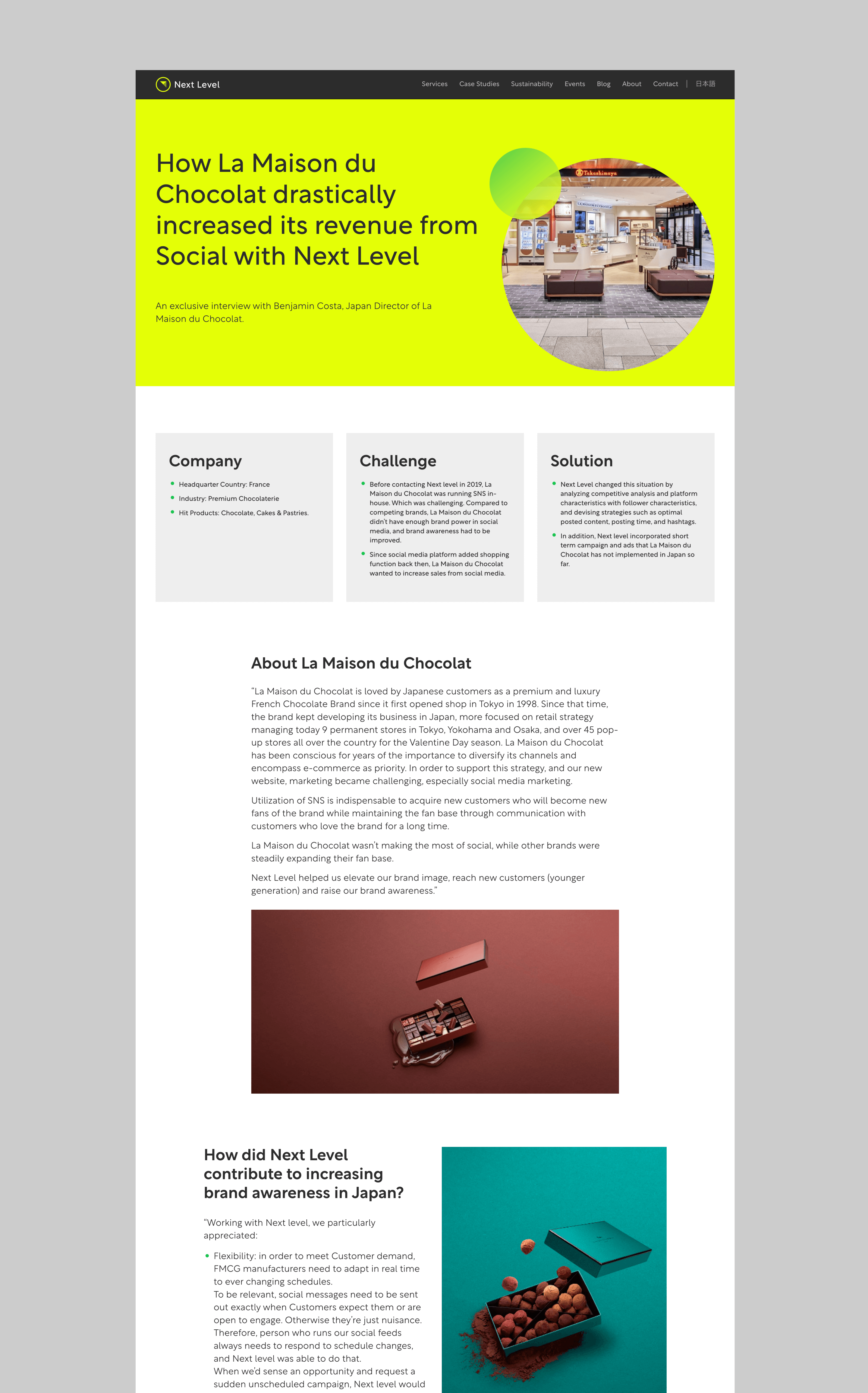 Next Level Japan - Branding, Visual Identity, UI/UX Design, Website Development